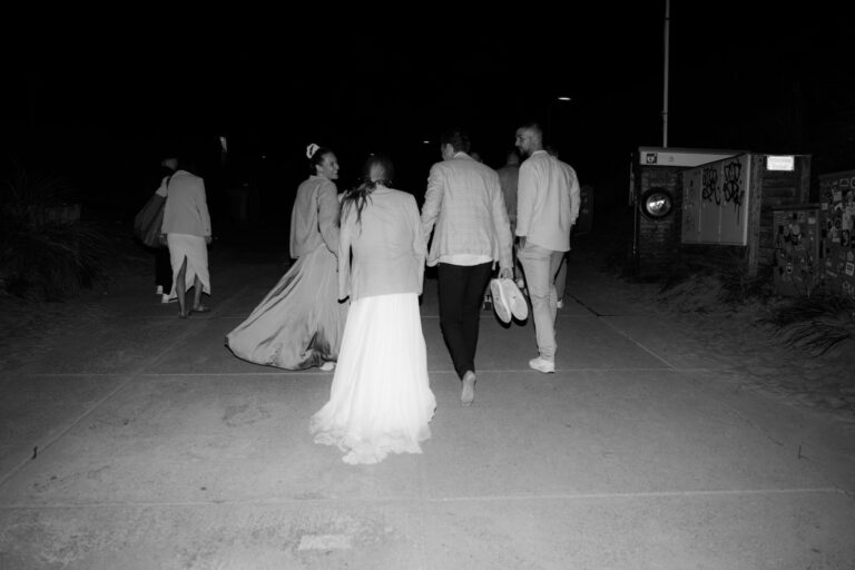 Abendstimmung bei einer Hochzeit am Meer in Holland, Teil eines mehrtägigen Wedding Weekends in Holland